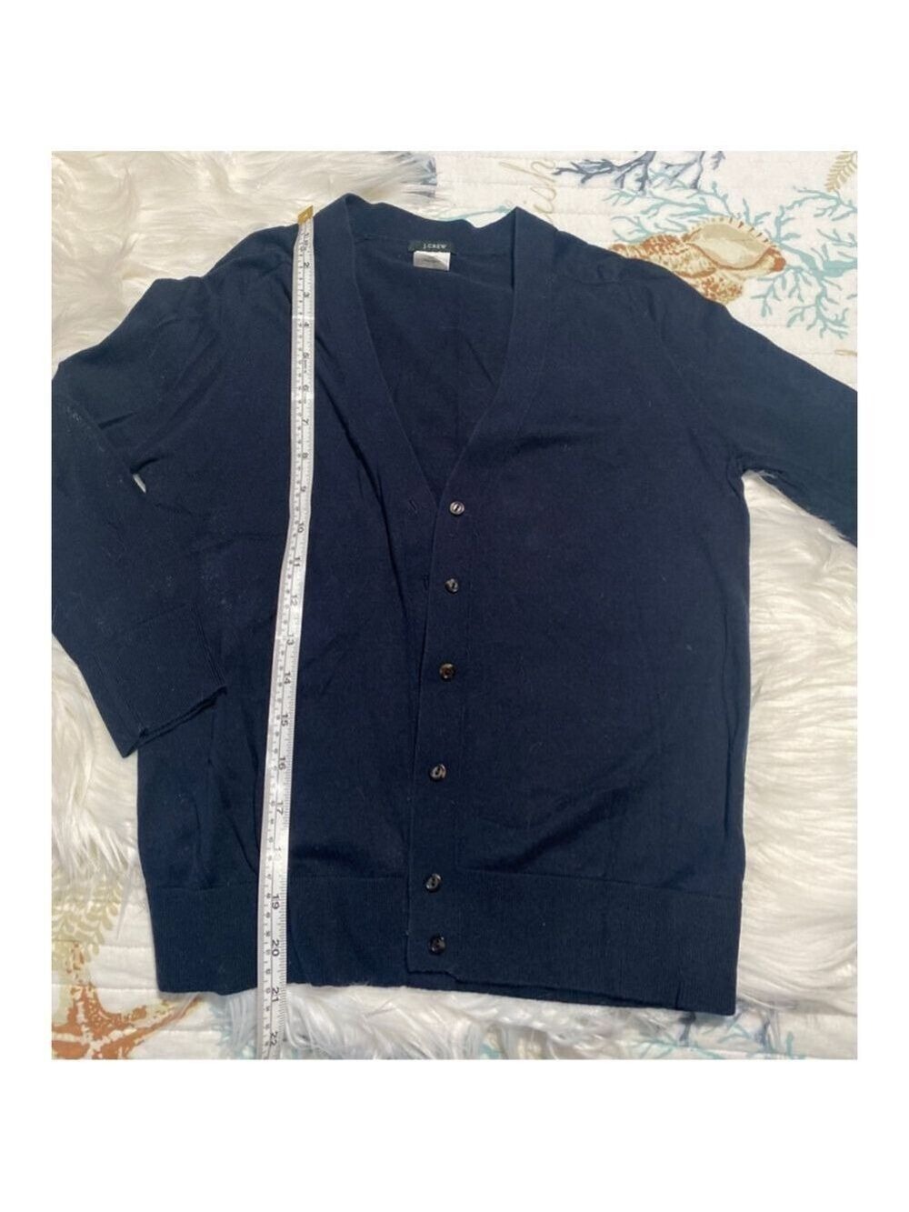 J.CREW woman’s Navy Cardigan Sweater S - Picture 4 of 5